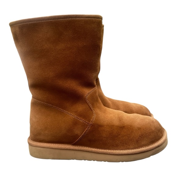 UGG Mid Suede Boot Chestnut Celvin 1118957 Zip Shearling Winter Women’s Size 10 - Picture 2 of 16